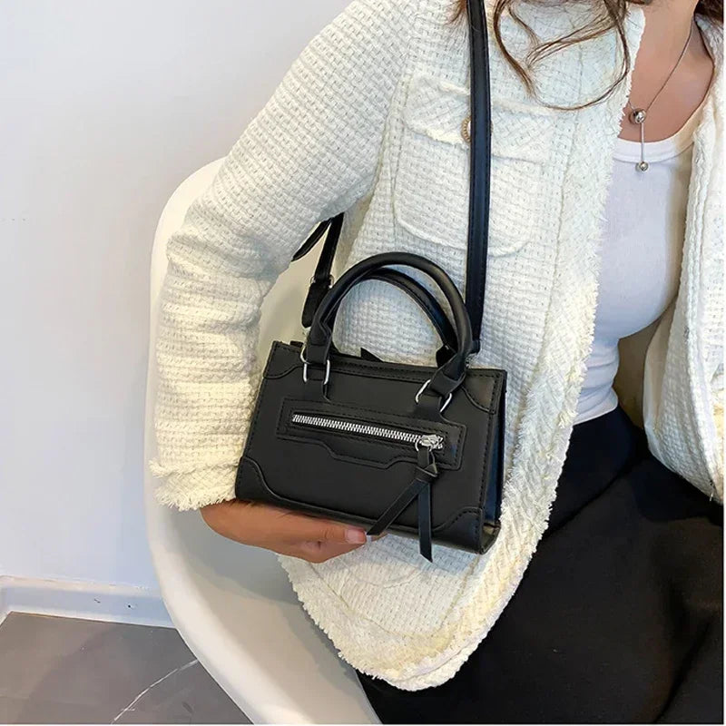 Crossbody Bag for Women New Fashion Casual Western Style Shoulder Handbag Simple Texture Messenger Small Square Bag