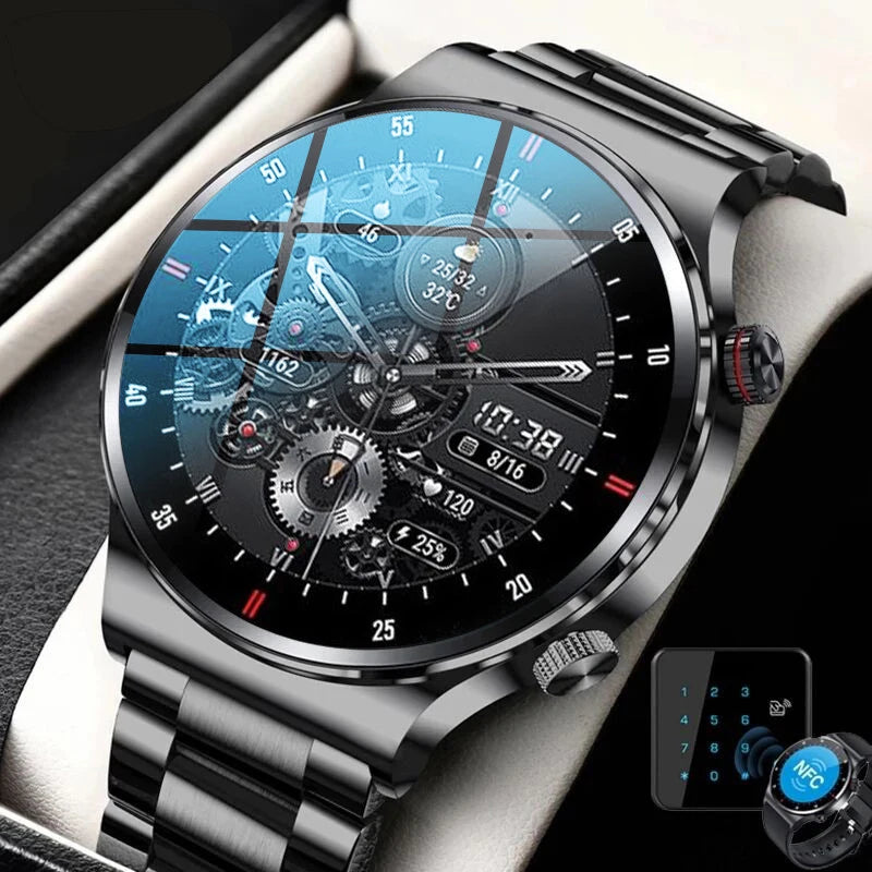 2024 Luxury Smart Watches Men NFC BT Call Fitness Waterproof Sports Wrist Intelligent Smartwatches for Women Kids Xiaomi Huawei