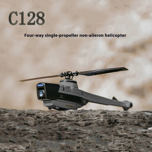 New C128 Quadrotor Single Propeller Helicopter - Emulation Reconnaissance Aircraft Children'S Educational Toys Children'S Gift