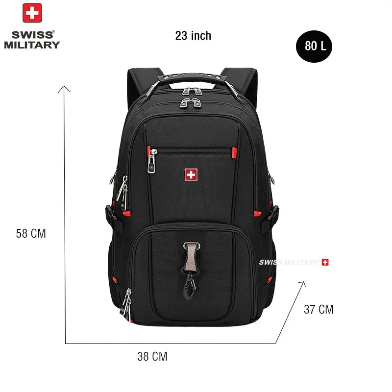 Waterproof Men's Backpack 15.6/17 Inch Laptop Backpacks School Travel Bags Swiss-style Large Capacity Business Bagpack Mochila