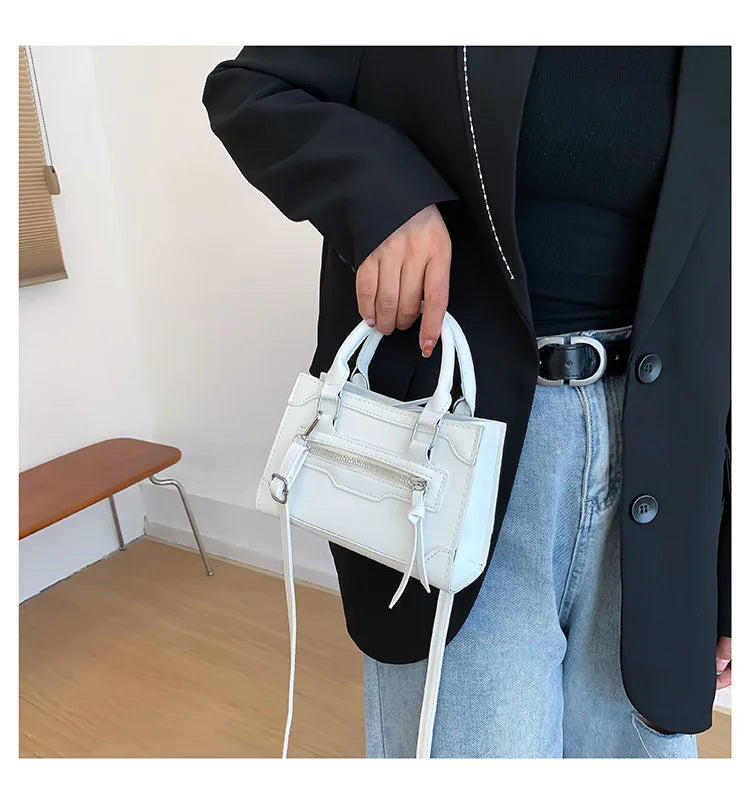 Crossbody Bag for Women New Fashion Casual Western Style Shoulder Handbag Simple Texture Messenger Small Square Bag