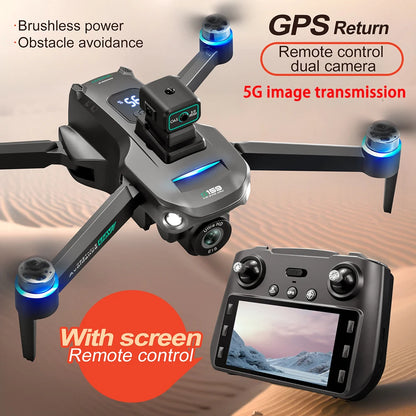 New S159 GPS Drone 8K HD Camera Screen Send Memory Card 5G Image Transfer Obstacle Avoidance Brushless FPV Drone RC Quadcopter