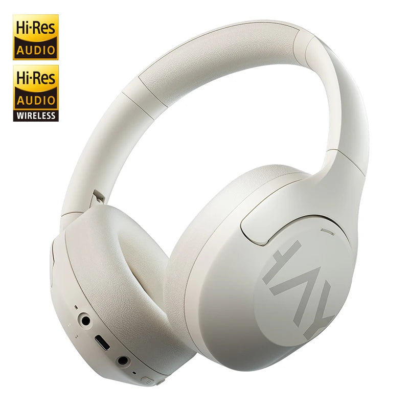 HAYLOU S30 Wireless Bluetooth 5.4 Headphones 43dB Adaptive Noise Cancelling Headsets 40mm Driver 80H Playtime Earphones