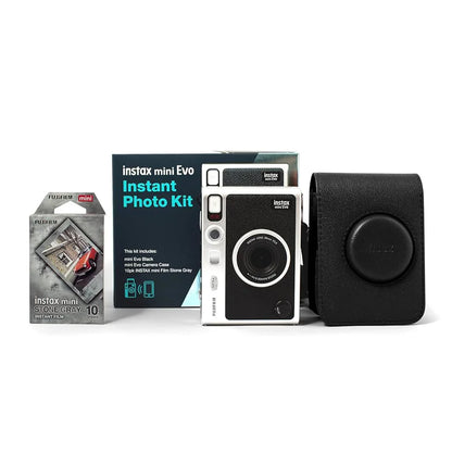 Fujifilm Instax Mini EVO Instant Photo Kit 2-in-1 Instant Photo Camera and Printer with 2.7 inch LCD Screen 10 Lens and 10 Film