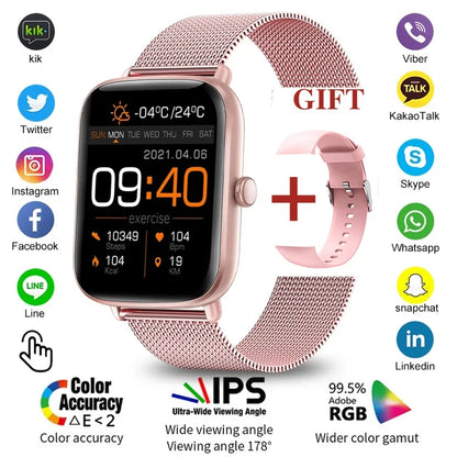 2024 New Bluetooth Heart Rate Monitor Smart Watch Men Full Touch Dial Call Fitness Tracker IP67 Waterproof Smartwatch Men women