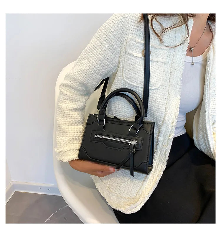 Crossbody Bag for Women New Fashion Casual Western Style Shoulder Handbag Simple Texture Messenger Small Square Bag