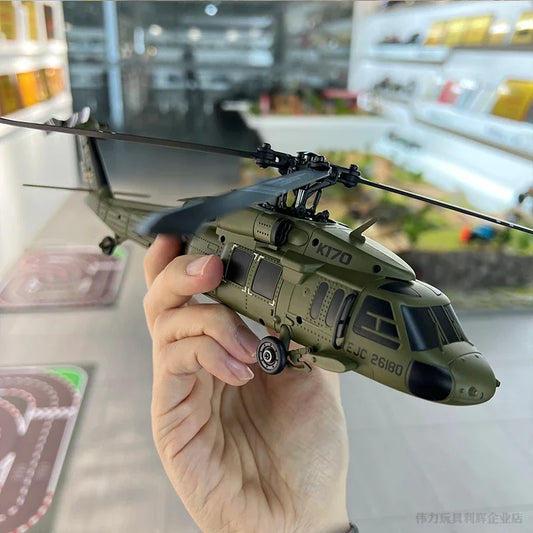 Wltoys K170 Remote Control Helicopter UH-60L 4 Channel brushless Helicopters with Gyro and LED Light Durable Airplane Toy Gift