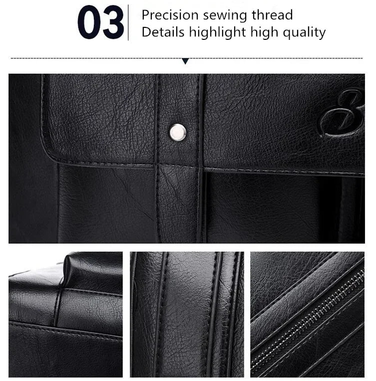 2024 luxury men's briefcase Large capacity high-quality handbags Essential for business trips shoulder crossbody bag laptop bag