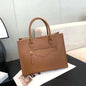 2023 Luxury Women Bag Elegant Cow Leather Business Lady Portfolio Handbag Fashion A4 Large Capacity Female Designer Shoulder Bag