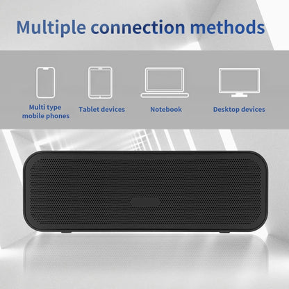 Long, high-quality dual speaker Bluetooth speaker, portable outdoor subwoofer, supports card insertion, USB, and gift giving