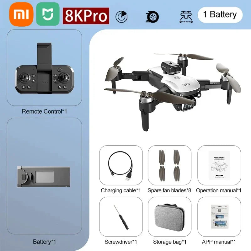 Mijia S2S 8K Drone 5G GPS Profesional HD Aerial Photography Dual-Camera Omnidirectional Obstacle Brushless Avoidance Quadrotor