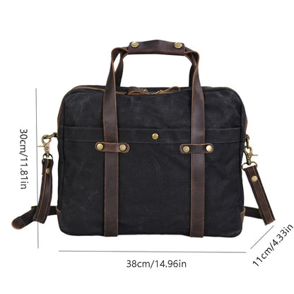 Business Travel Men's Bag 15.6 inch Computer Tote Waterproof canvas