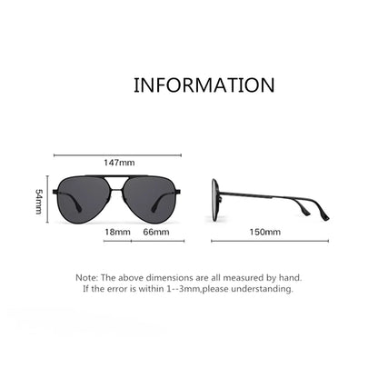 PARZIN Polarized Sunglasses For Men Classic Aviation Sun Glasse For Male Women UV Protection 8316