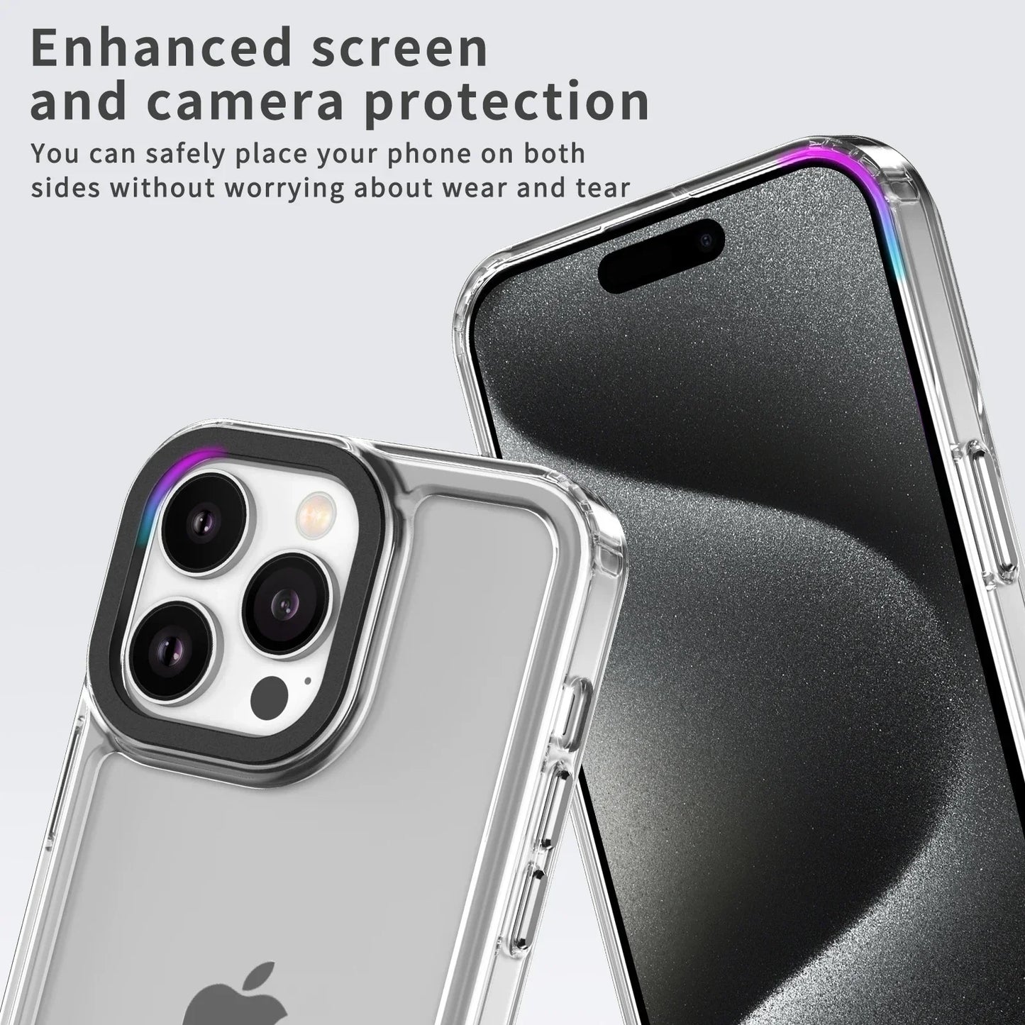 Acrylic Shockproof Clear Case For iPhone 15 16 Pro Max 14 Pro 13 12 11 Pro XS Max XR 8 7 Plus SE 2022 Back Transparent Cover