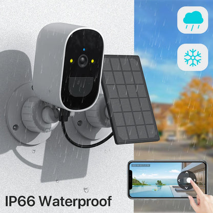 WiFi IP Camera Solar Panel Battery Powered Wireless Outdoor Security 1080P HD CCTV Video Surveillance PIR Human Detection iCSee