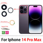 5Pcs/Lot，New Back Rear Camera Glass Lens Cover With Adhesive Replacement Repair For iPhone 11 12 13 14 Pro Max mini 15 Plus