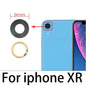 10Pcs/Lot,  For iPhone X XR XS 11 12 13 14 15 16 Pro Max Mini Plus Rear Back Camera Glass Lens With Ahesive