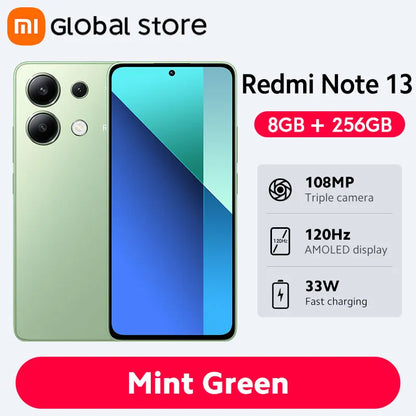 [Global Version] Xiaomi Redmi Note 13 Smartphone 128GB / 256GB 6.67" AMOLED display 108MP Camera Snapdragon 685 5000mAh