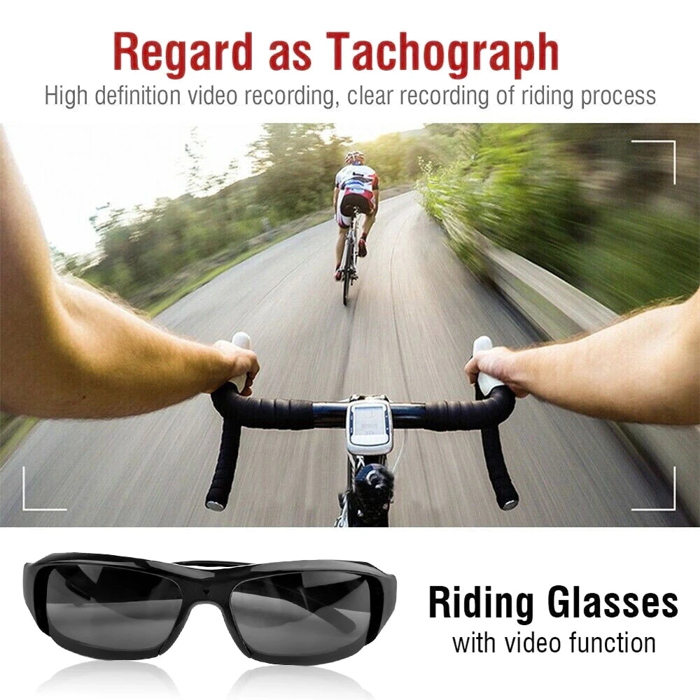 HD 1080P Mini Glasses Camera Video Recorder Wearable Sunglasses Camera Portable Outdoor Sports DV DVR Surveillance Camcorder