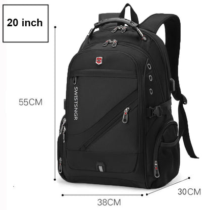 2024 Waterproof 17/20 Inch Laptop Backpack Men Airplane Travel Backpack Women Oxford Rucksack Male School Bag modern Mochila