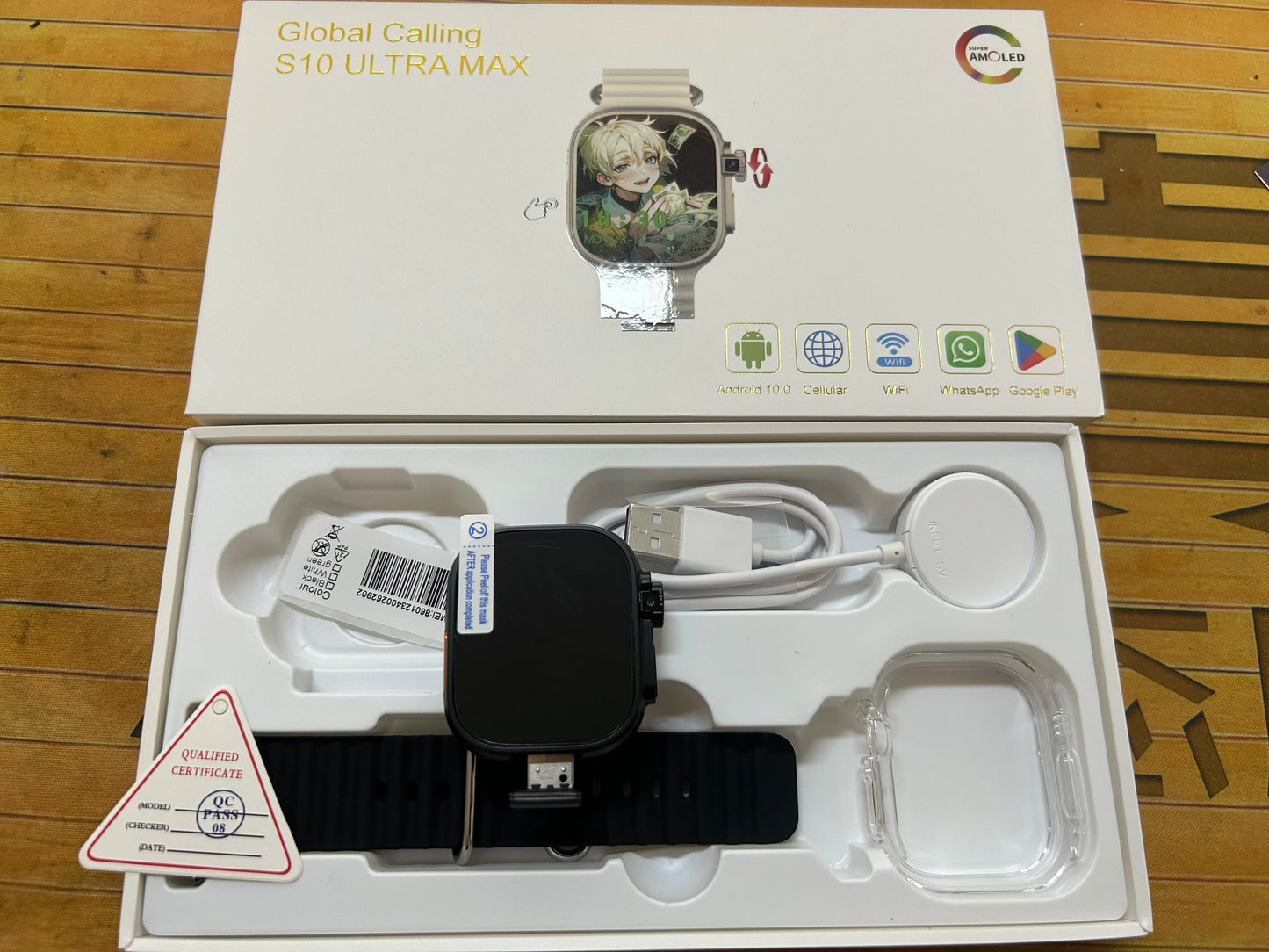 GoldenSpike S10 Ultra Max Smartwatch 5G Android Smart Watch With 2.26'' Amoled Screen 800W Rotary Camera Simcard Slot Video Call