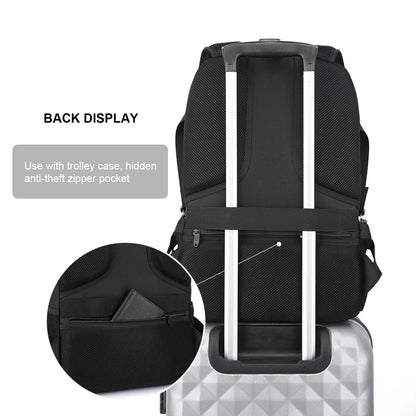 Travel 16 17.3 inch Laptop swiss Backpack USB Charging Anti-Theft Business Luggage Daypack for Men Women College School Bag