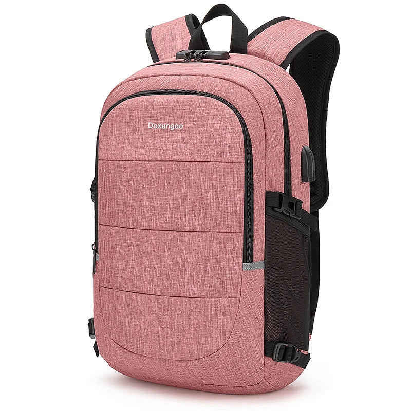 Fashionable Multi Pocket Neutral Backpack, Waterproof, Anti-theft, 14 Inch Computer Backpack, USB And Headphone Reserved Ports