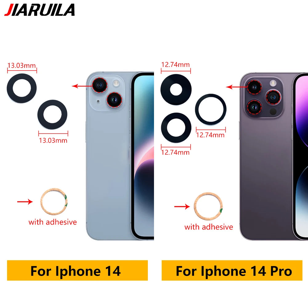 NEW Replacement Camera Glass Lens Back Rear Camera Glass Lens With Glue Sticker For IPhone 11 12 13 14 Pro Max mini 15 Plus