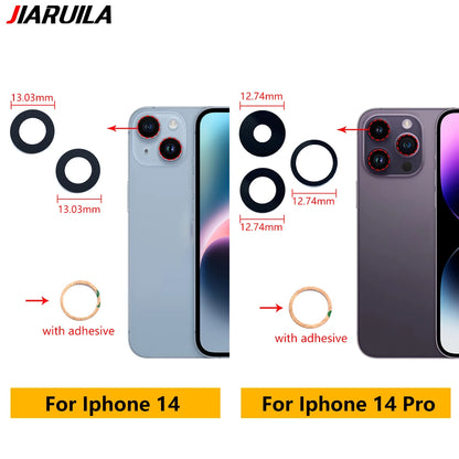 NEW Replacement Camera Glass Lens Back Rear Camera Glass Lens With Glue Sticker For IPhone 11 12 13 14 Pro Max mini 15 Plus