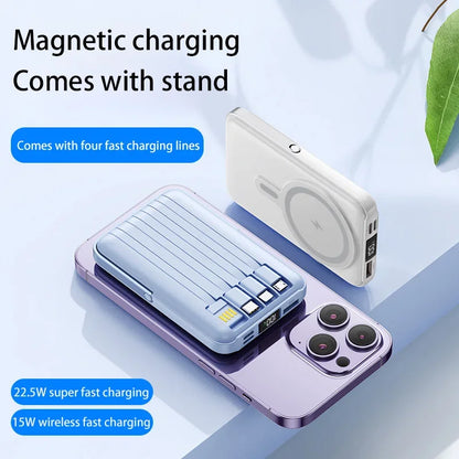 Xiaomi 22.5W 200000mAh Magnetic Wireless Charger Power Bank with Phone Holder PowerBank For iPhone Samsung Huawei Fast Charging