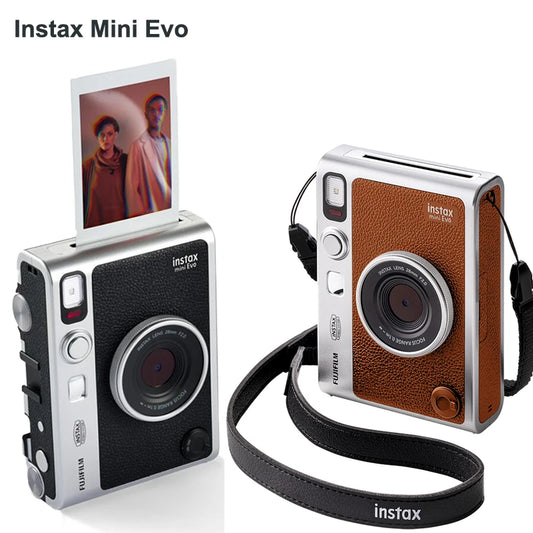 Original Fujifilm Instax Mini Evo Camera Fujifilm Instant Camera Smartphone Photos Camera Optional Fuji Instax Mini White Film