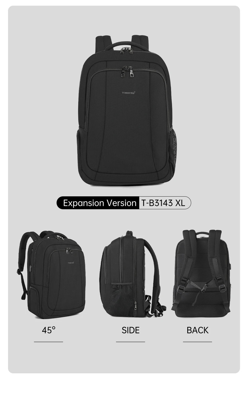 Lifetime Warranty Men Backpack 14 15.6 17.3inch Laptop Backpack Bag For Men Anti Theft School Backpack Male Travel Bag Knapsack