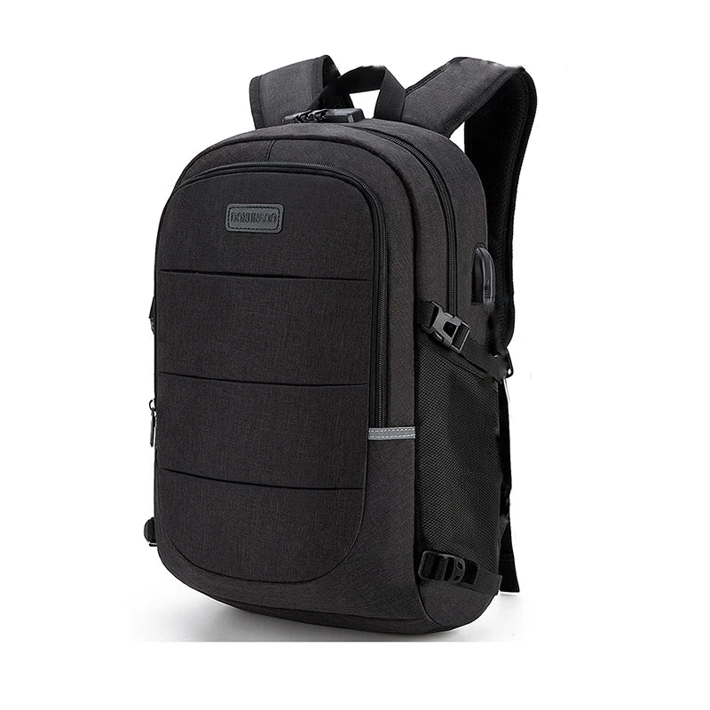 Fashionable Multi Pocket Neutral Backpack, Waterproof, Anti-theft, 14 Inch Computer Backpack, USB And Headphone Reserved Ports