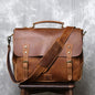 British Retro Crazy Horse Leather Handbag