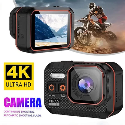 4K Mini Camera Waterproof Sport Camera 60FPS With Remote Control Screen drive recorder Sports Camera Helmet Action Cam