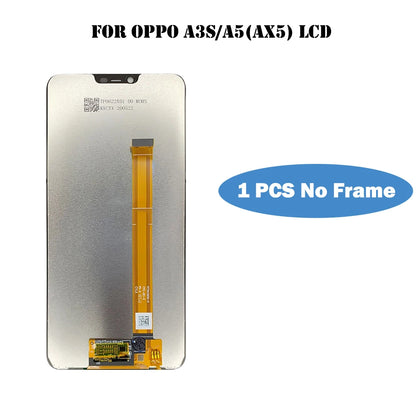 100% Tested Original 6.2" Display For OPPO A3s A5 AX5 LCD Touch Screen Assembly Replacement CPH1809 CPH1851 PBAM00 PBAT00 PBBM30