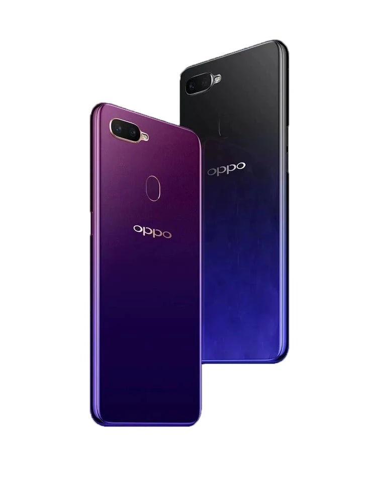 OPPO F9 Mobile phones Global firmware 6.3-inch MediaTek Helio P60 version Android 8.1 4GB 128GB rear fingerprint used phone