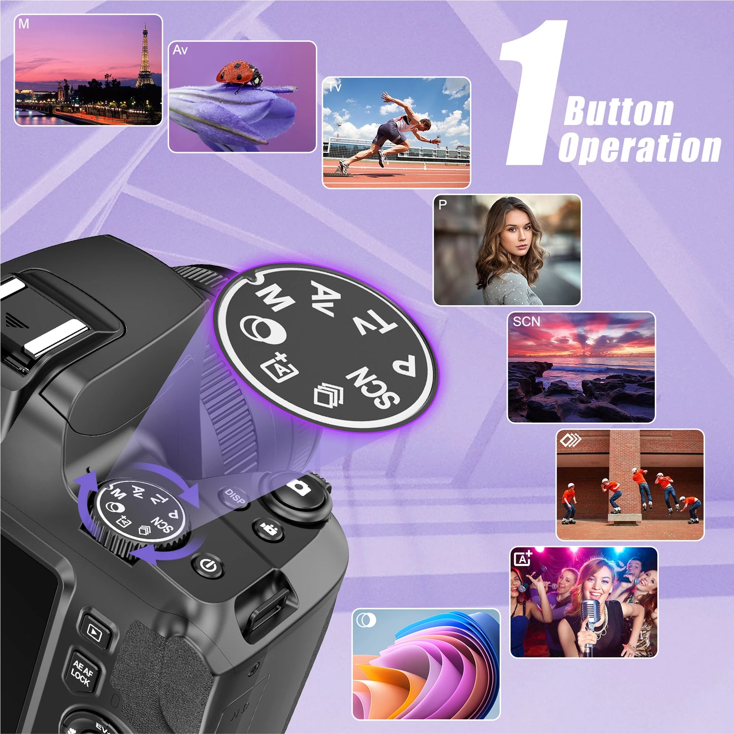 10X Optical Zoom Professional DSLR Camera For Photography Auto Focus 64MP 4K Digital Video Camcorder Youtube Webcam DSLR Cameras