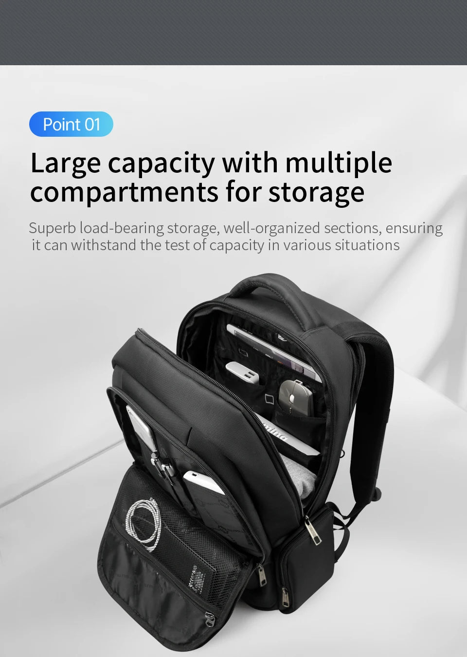 Lifetime Warranty Men Backpack 14 15.6 17.3inch Laptop Backpack Bag For Men Anti Theft School Backpack Male Travel Bag Knapsack