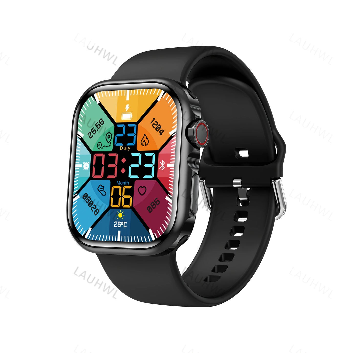 Smart Watch Series 9 Men HD screen Calendar Bluetooth Call NFC Smartwatch Blood Pressure Heart Rate Fitness Women Sport Watch