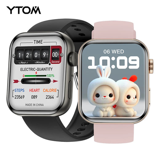 YTOM F3 SMART watch 1.83 inch RDFit APP smartwatch BT Call  heart rate sleep monitoring blood pressure watch for men women