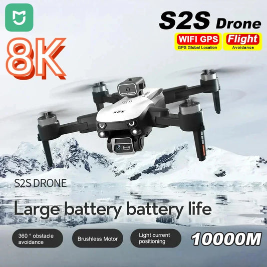 Mijia S2S 8K Drone 5G GPS Profesional HD Aerial Photography Dual-Camera Omnidirectional Obstacle Brushless Avoidance Quadrotor