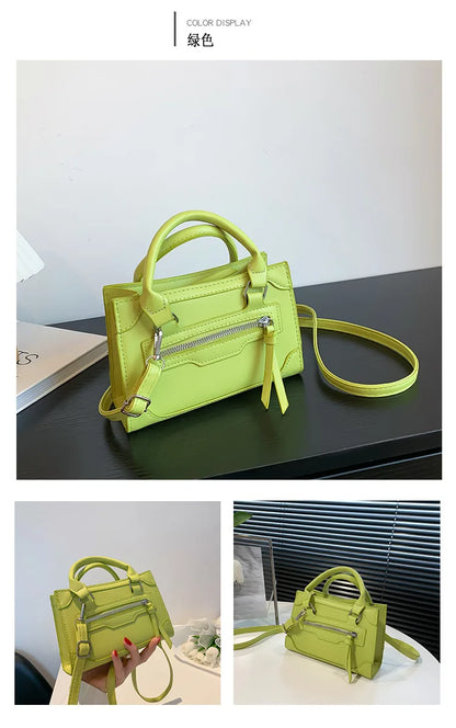 Crossbody Bag for Women New Fashion Casual Western Style Shoulder Handbag Simple Texture Messenger Small Square Bag