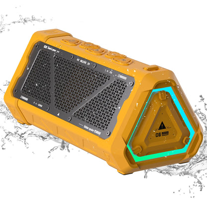 MLOVE P3 Portable Outdoor Bluetooth Speaker Bluetooth 5.3 Speaker ,Stereo Sound IPX7 Waterproof,Micro SD Card,RGB Light, TWS