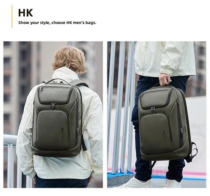 Heroic Knight 17.3 Inch Business Laptop Backpack with Dual USB Port Waterproof Big Capacity Multi-Use Work Office Shoulder Bag