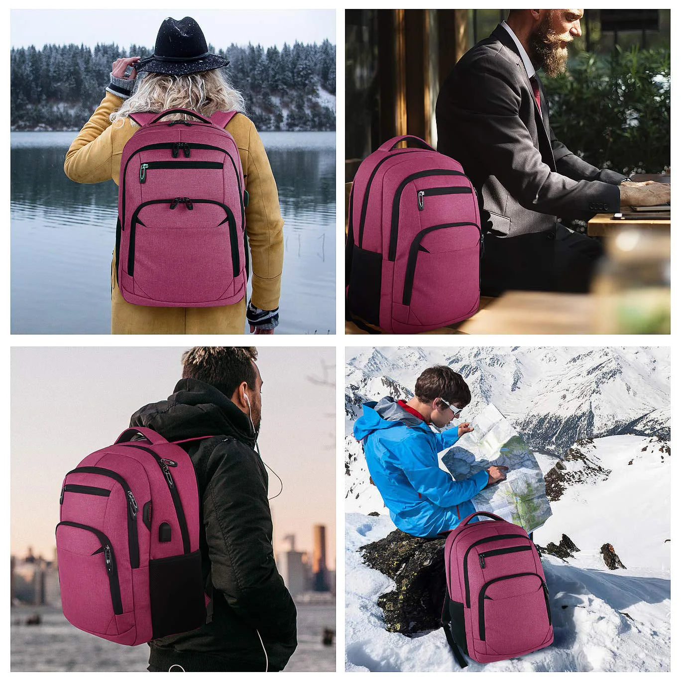 Man Backpack Men Travel Bag Outdoor Camera Lens Bag Black Ergonomics Laptop Bag Large Capacity Mountaineering Waterproof Handbag