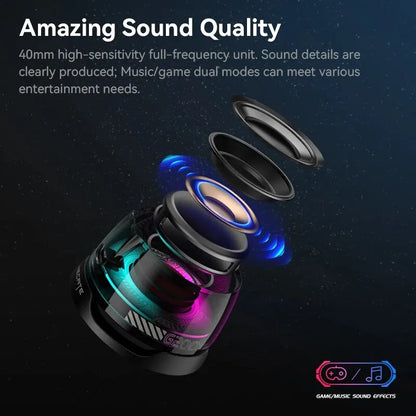 Edifier Portable Bluetooth Speaker HECATE G200 RGB Lighting Magnetic Speaker BT5.3 Mini Sound Box 7 Hours Playback Phone Holder