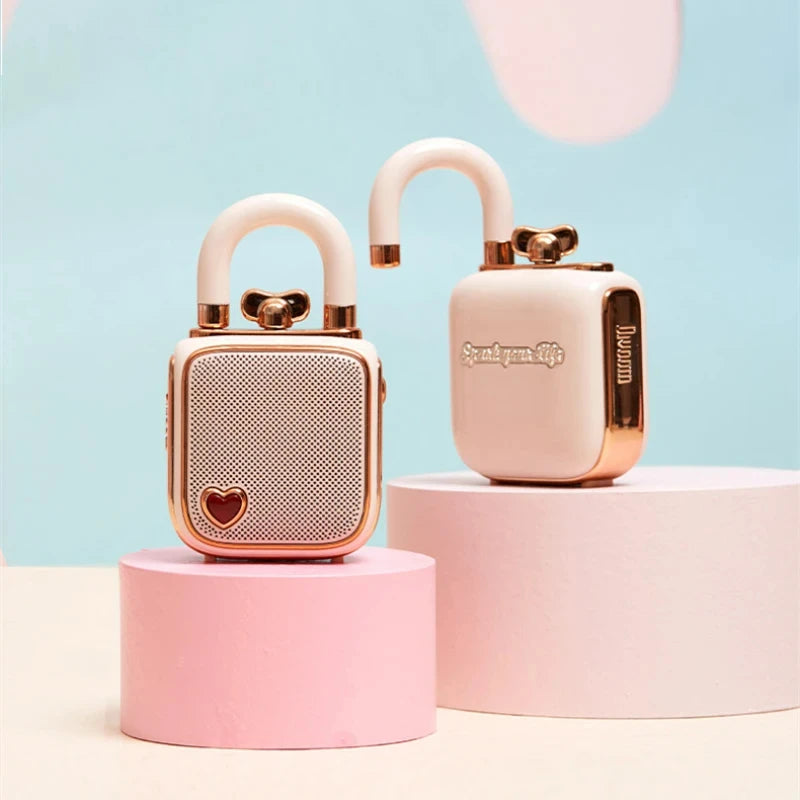 Mini Portable Lovelock Pocket Speaker Original Wireless Bluetooth Speaker with Recording TWS Connection for Birthday Unique Gift