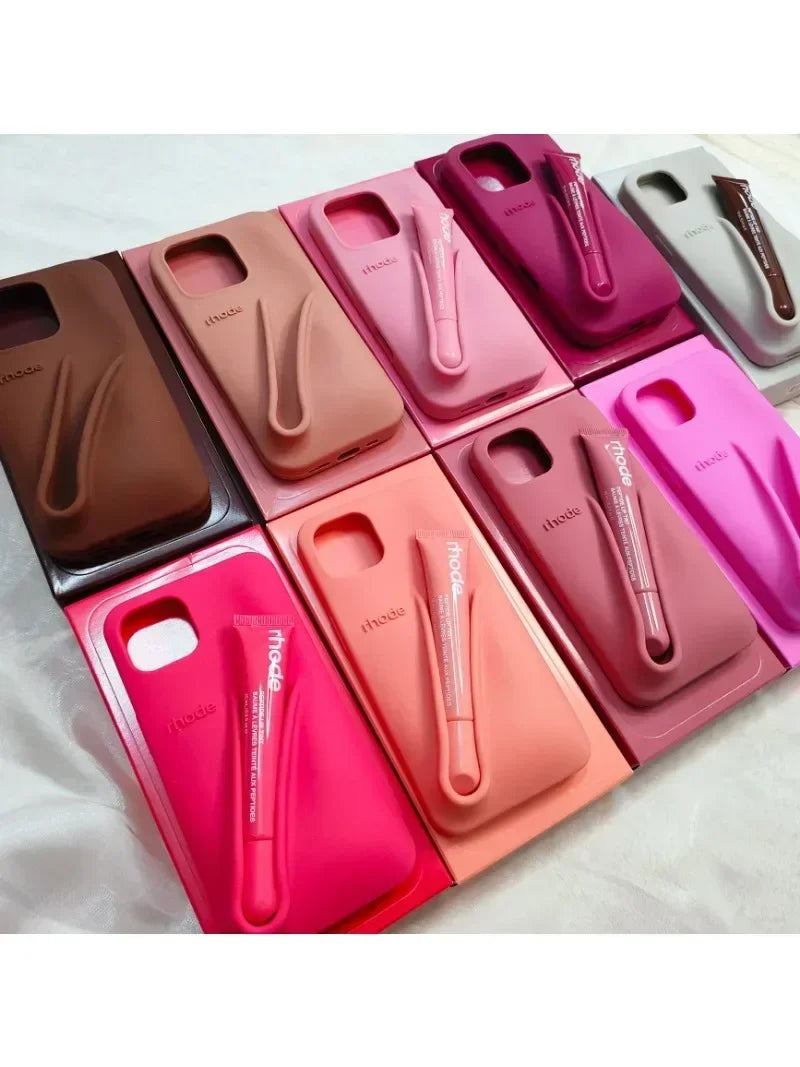 New 9 Colors with Gift Box Autumn Limited Edition Rhodee Silicone Phone Case for IPhone 11 12 14 13 15 16 Pro Max Cover with Box