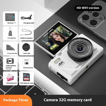 2025 Digital Camera High Flip Screen Camera 68 Million Micro Single Rotating Screen Camera Wifi Transfer Mobile Phone Beauty